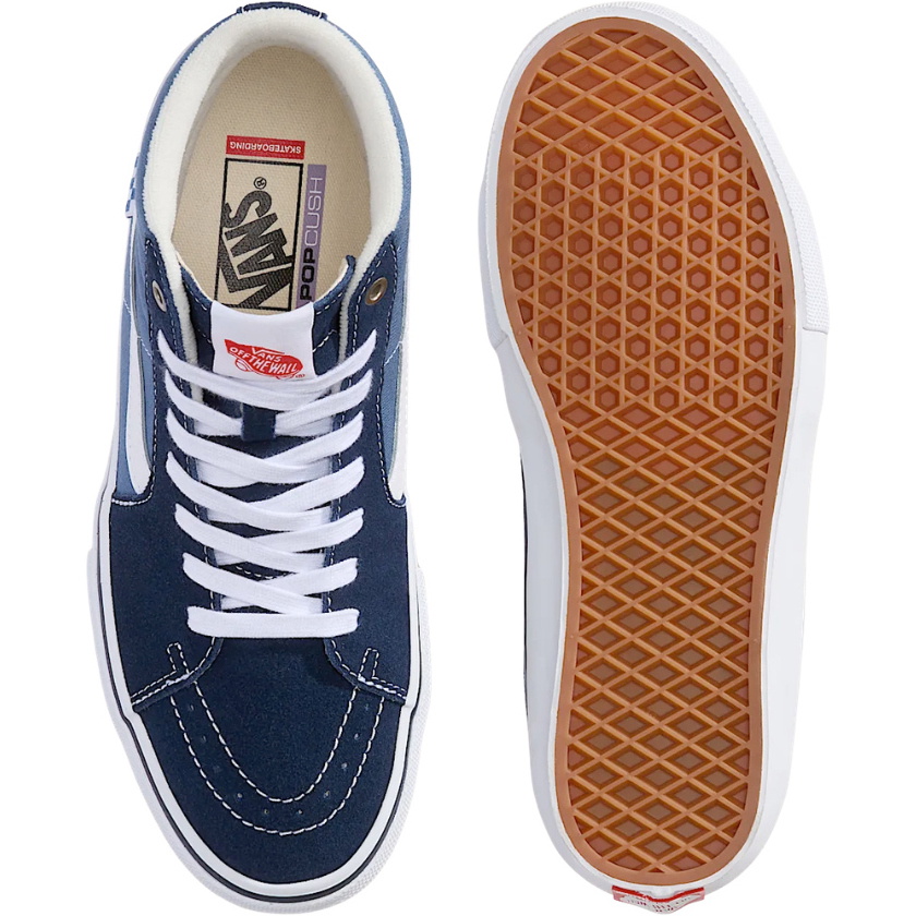 2026 Vans Mens Skate Sk8-Hi Shoes VN0A5FCC - Navy / White